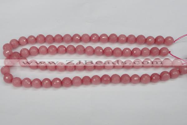 CCN1833 15 inches 10mm faceted round candy jade beads wholesale