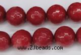 CCN1845 15 inches 14mm faceted round candy jade beads wholesale