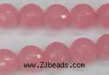 CCN1854 15 inches 12mm faceted round candy jade beads wholesale