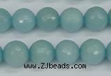 CCN1864 15 inches 12mm faceted round candy jade beads wholesale