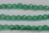 CCN1880 15 inches 4mm faceted round candy jade beads wholesale