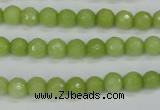 CCN1901 15 inches 6mm faceted round candy jade beads wholesale