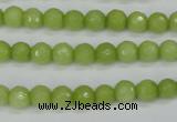 CCN1901 15 inches 6mm faceted round candy jade beads wholesale