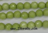 CCN1902 15 inches 8mm faceted round candy jade beads wholesale