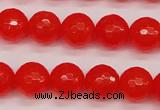 CCN1954 15 inches 12mm faceted round candy jade beads wholesale