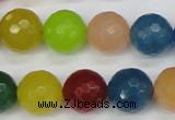 CCN1985 15 inches 14mm faceted round candy jade beads wholesale