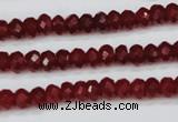 CCN1989 15 inches 4*6mm faceted rondelle candy jade beads wholesale