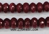 CCN1992 15 inches 8*12mm faceted rondelle candy jade beads wholesale