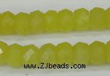 CCN2006 15 inches 8*12mm faceted rondelle candy jade beads wholesale