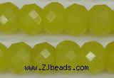 CCN2008 15 inches 12*16mm faceted rondelle candy jade beads wholesale
