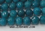 CCN2044 15 inches 6mm faceted round candy jade beads wholesale