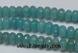 CCN2101 15.5 inches 5*8mm faceted rondelle candy jade beads