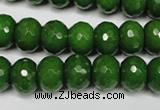 CCN2109 15.5 inches 8*12mm faceted rondelle candy jade beads