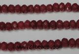 CCN2125 15.5 inches 4*6mm faceted rondelle candy jade beads