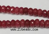 CCN2126 15.5 inches 5*8mm faceted rondelle candy jade beads