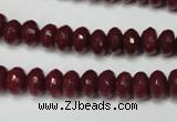 CCN2133 15.5 inches 5*8mm faceted rondelle candy jade beads