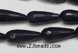 CCN2153 15.5 inches 10*25mm faceted teardrop candy jade beads