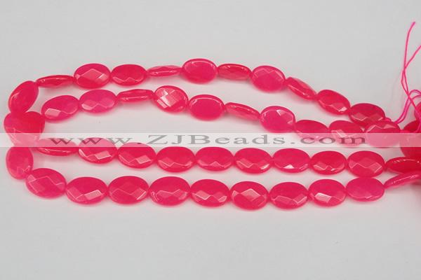 CCN2203 15.5 inches 13*18mm faceted oval candy jade beads