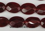 CCN2207 15.5 inches 13*18mm faceted oval candy jade beads