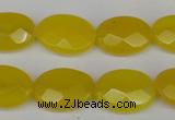 CCN2208 15.5 inches 13*18mm faceted oval candy jade beads