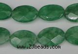 CCN2209 15.5 inches 13*18mm faceted oval candy jade beads