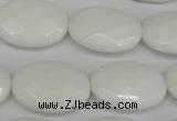 CCN2220 15.5 inches 18*25mm faceted oval candy jade beads