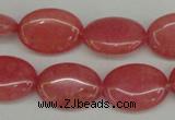 CCN2222 15.5 inches 13*18mm oval candy jade beads wholesale