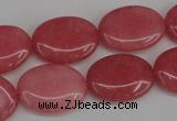 CCN2224 15.5 inches 15*20mm oval candy jade beads wholesale