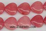 CCN2240 15.5 inches 15*15mm heart candy jade beads wholesale