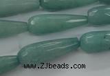 CCN2250 15.5 inches 10*30mm faceted teardrop candy jade beads