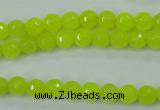 CCN2262 15.5 inches 6mm faceted round candy jade beads wholesale