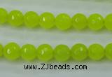 CCN2263 15.5 inches 8mm faceted round candy jade beads wholesale