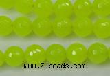 CCN2264 15.5 inches 10mm faceted round candy jade beads wholesale