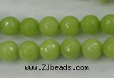 CCN2273 15.5 inches 10mm faceted round candy jade beads wholesale