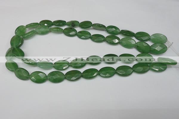 CCN229 15.5 inches 12*18mm faceted oval candy jade beads