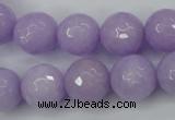 CCN2291 15.5 inches 14mm faceted round candy jade beads wholesale