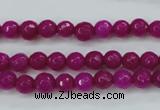 CCN2294 15.5 inches 6mm faceted round candy jade beads wholesale