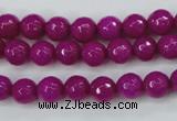 CCN2295 15.5 inches 8mm faceted round candy jade beads wholesale