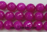 CCN2297 15.5 inches 12mm faceted round candy jade beads wholesale