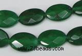CCN230 15.5 inches 12*18mm faceted oval candy jade beads
