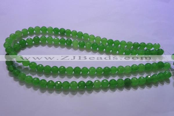 CCN2301 15.5 inches 10mm faceted round candy jade beads wholesale