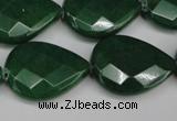 CCN2332 15.5 inches 18*25mm faceted flat teardrop candy jade beads