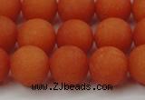 CCN2407 15.5 inches 4mm round matte candy jade beads wholesale