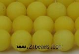 CCN2408 15.5 inches 4mm round matte candy jade beads wholesale