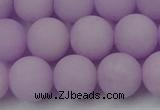 CCN2421 15.5 inches 6mm round matte candy jade beads wholesale