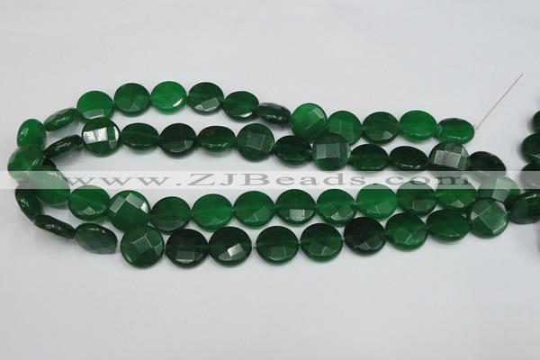 CCN243 15.5 inches 15mm faceted coin candy jade beads wholesale