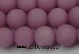 CCN2443 15.5 inches 8mm round matte candy jade beads wholesale