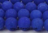 CCN2453 15.5 inches 8mm round matte candy jade beads wholesale
