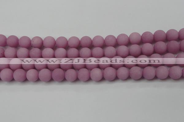 CCN2463 15.5 inches 10mm round matte candy jade beads wholesale