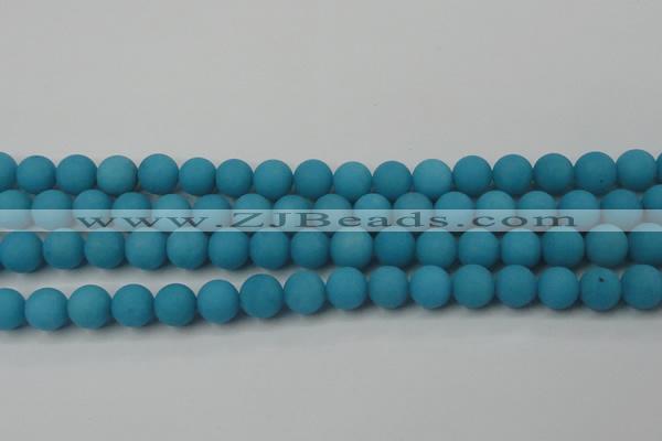 CCN2471 15.5 inches 10mm round matte candy jade beads wholesale